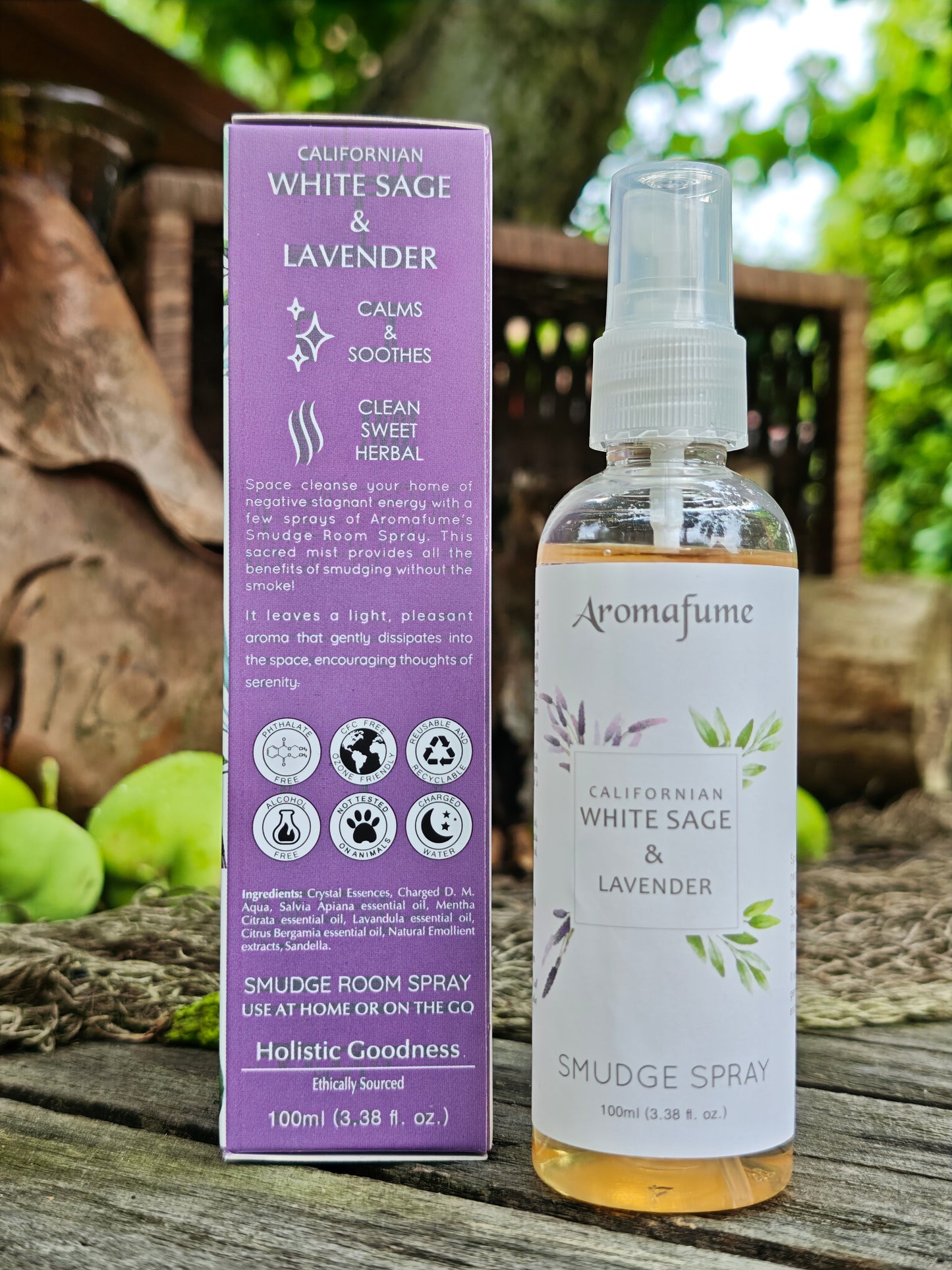 Smudgespray weißer Salbei & Lavendel