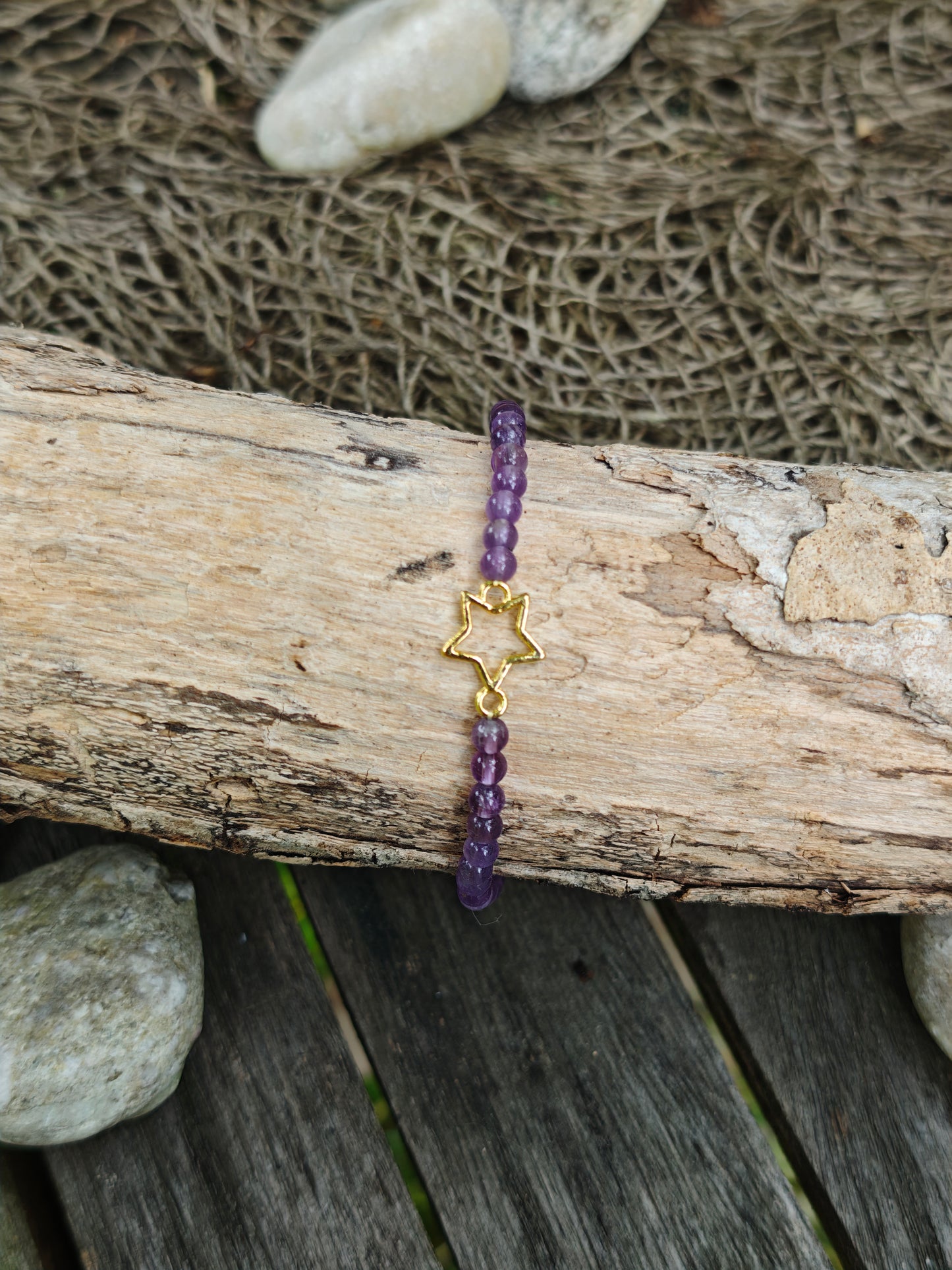 Amethyst Armband mit Stern