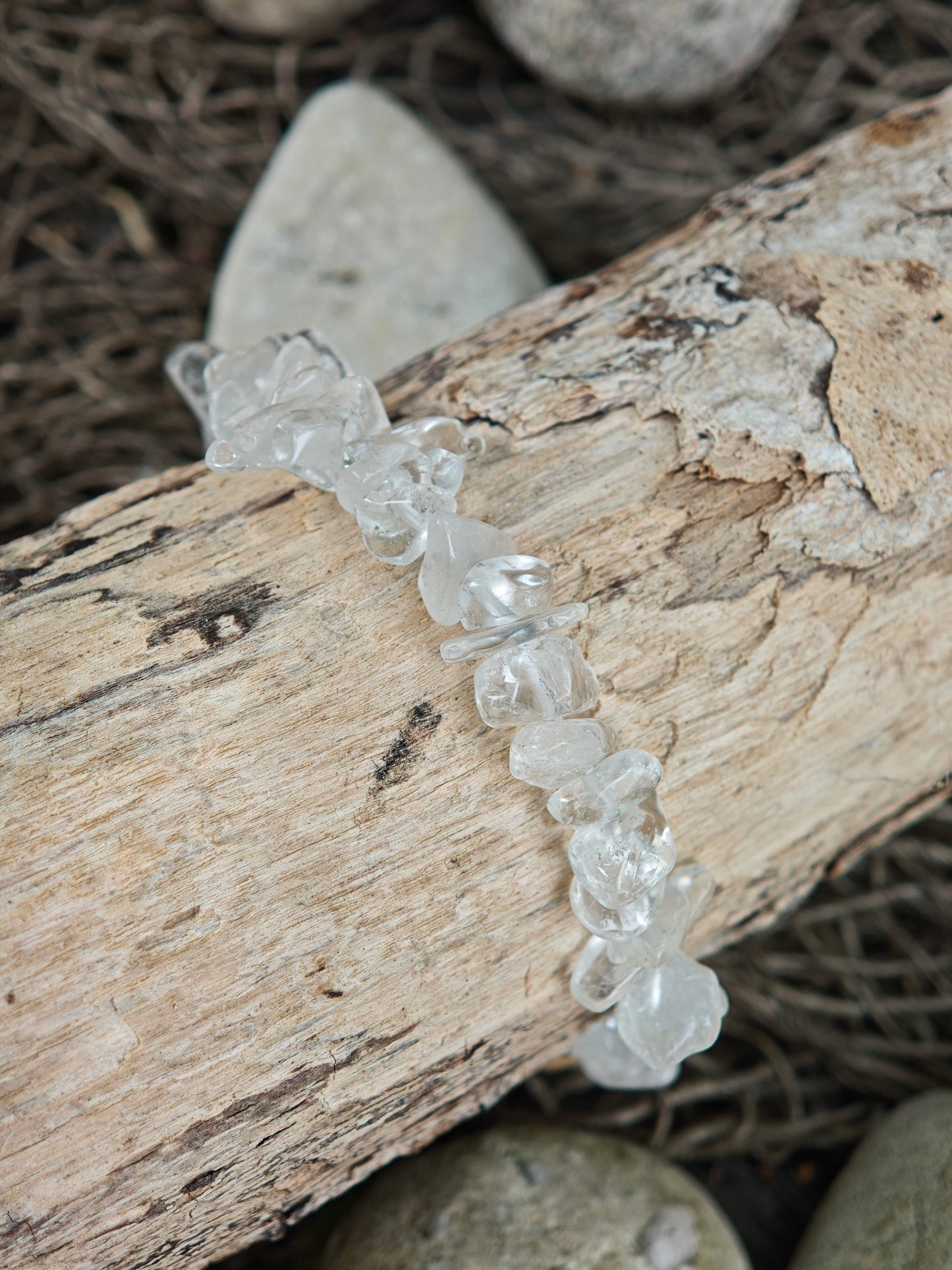 Bergkristall Splitter-Armband