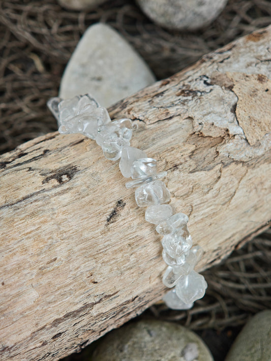 Bergkristall Splitter-Armband