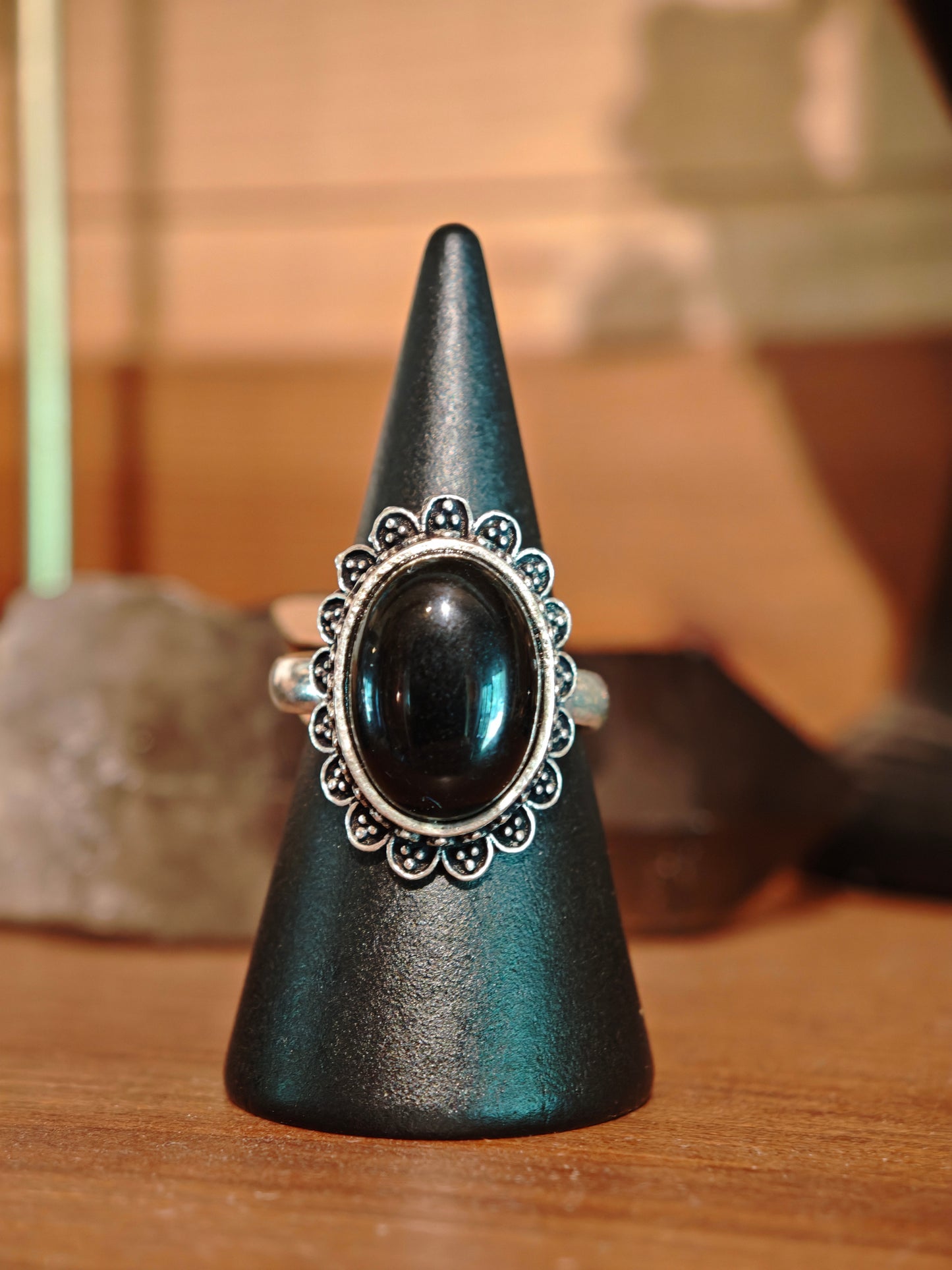 Ring mit schwarzem Turmalin