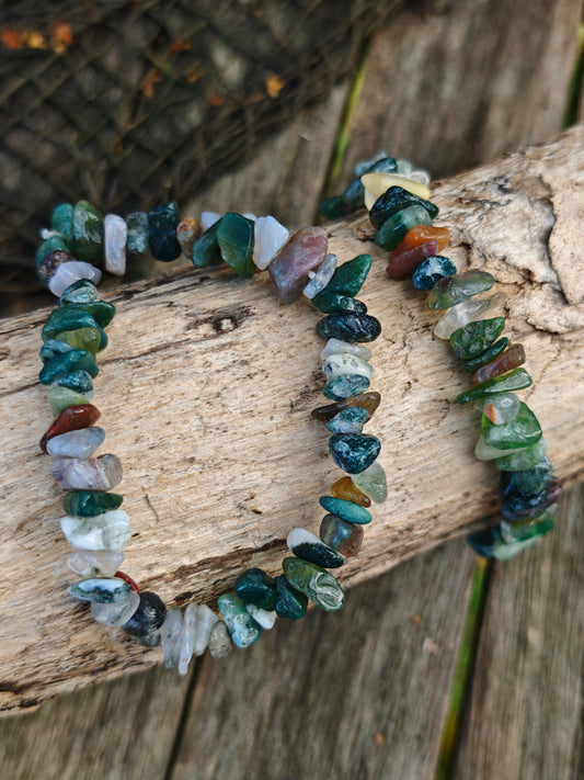 Splitterarmband Moosachat