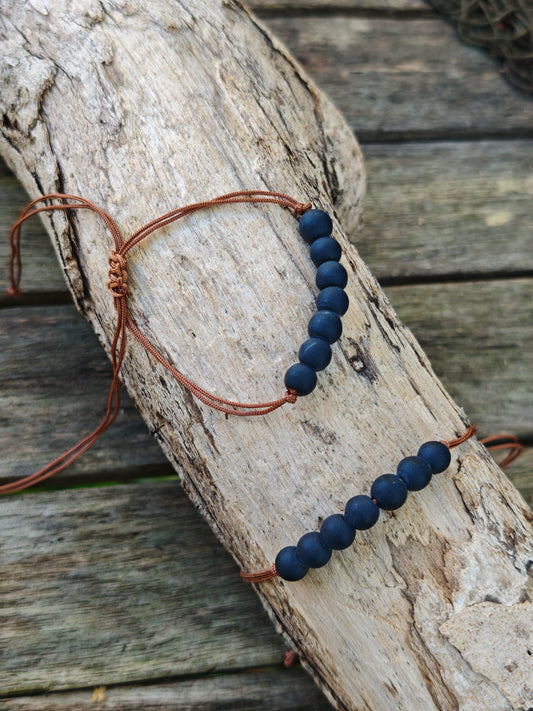 Armband Obsidian verstellbar