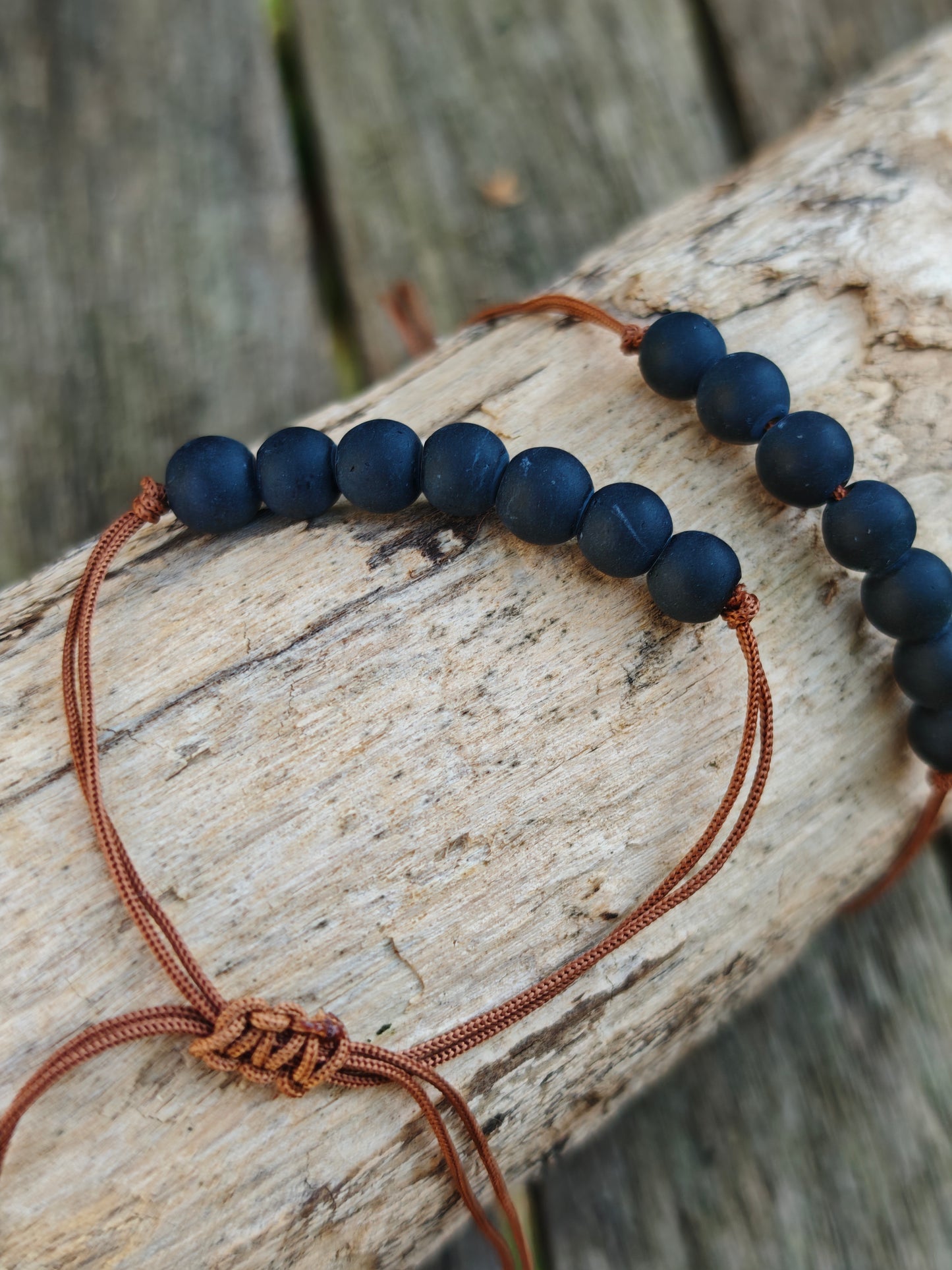 Armband Obsidian verstellbar
