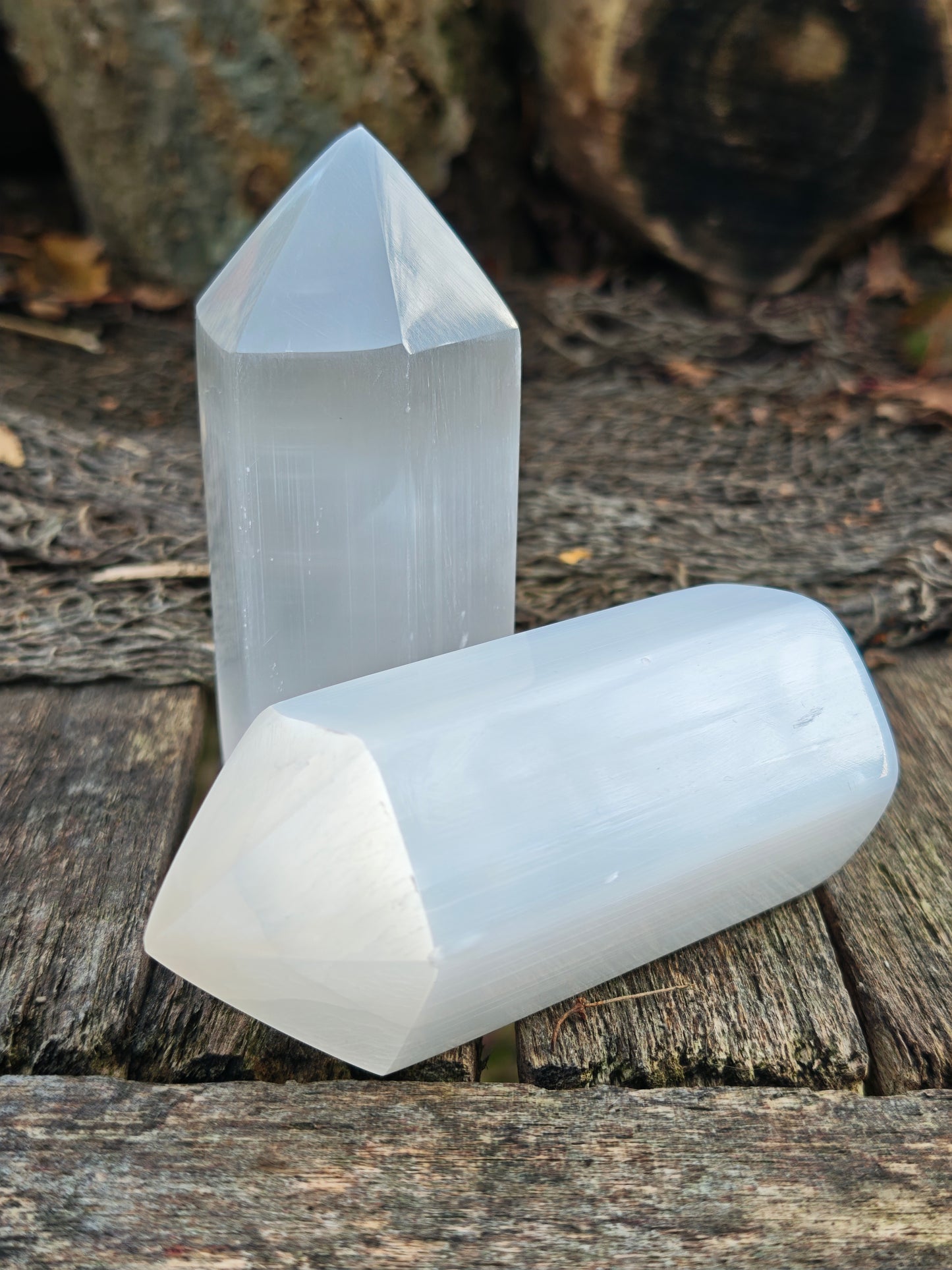 Selenit-Obelisk 10 cm