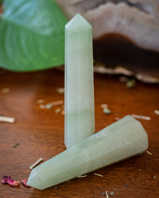 Grüner Aventurin Obelisk