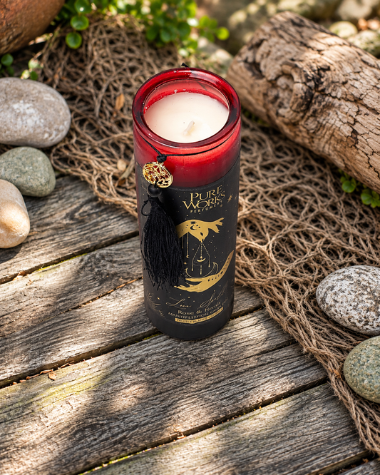 Manifestationskerze Love Spell – Rose & Pfingstrose