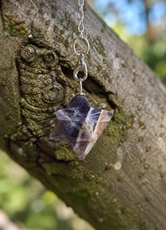 Amethyst Merkaba Pendel