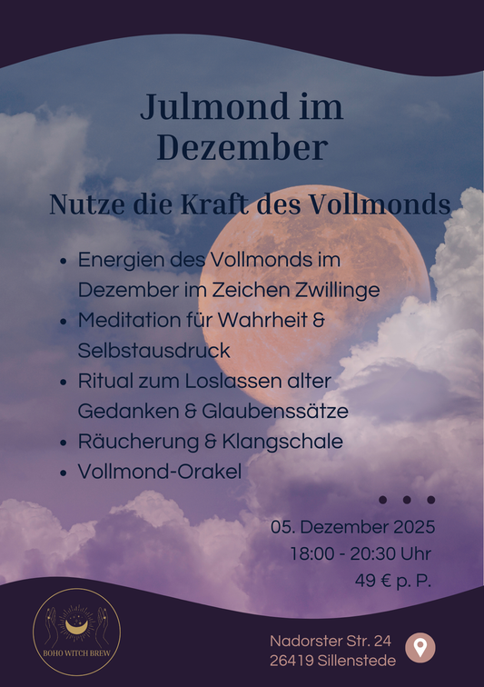Julmond im Dezember