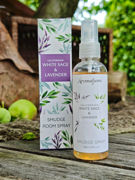 Smudgespray weißer Salbei & Lavendel