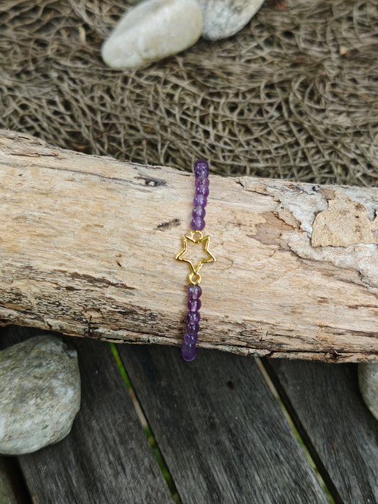 Amethyst Armband mit Stern