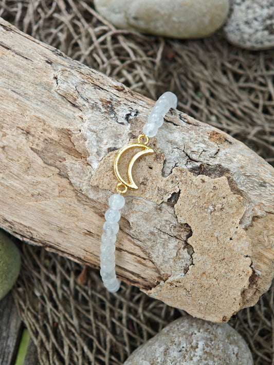 Mondstein Armband mit Mond