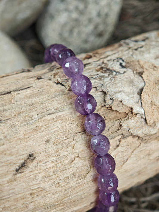 Amethyst Armband facettiert
