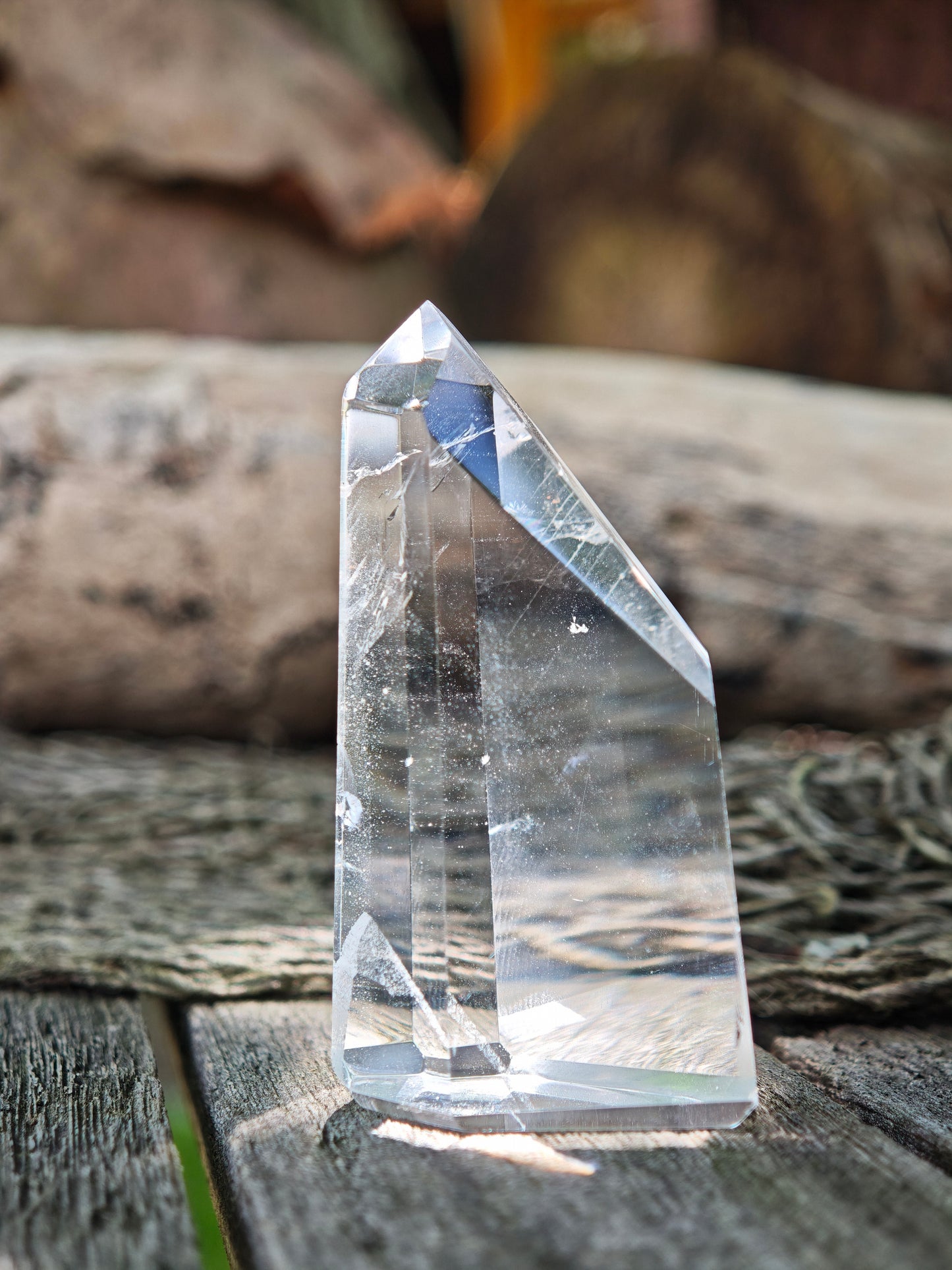 Bergkristall Spitze klar