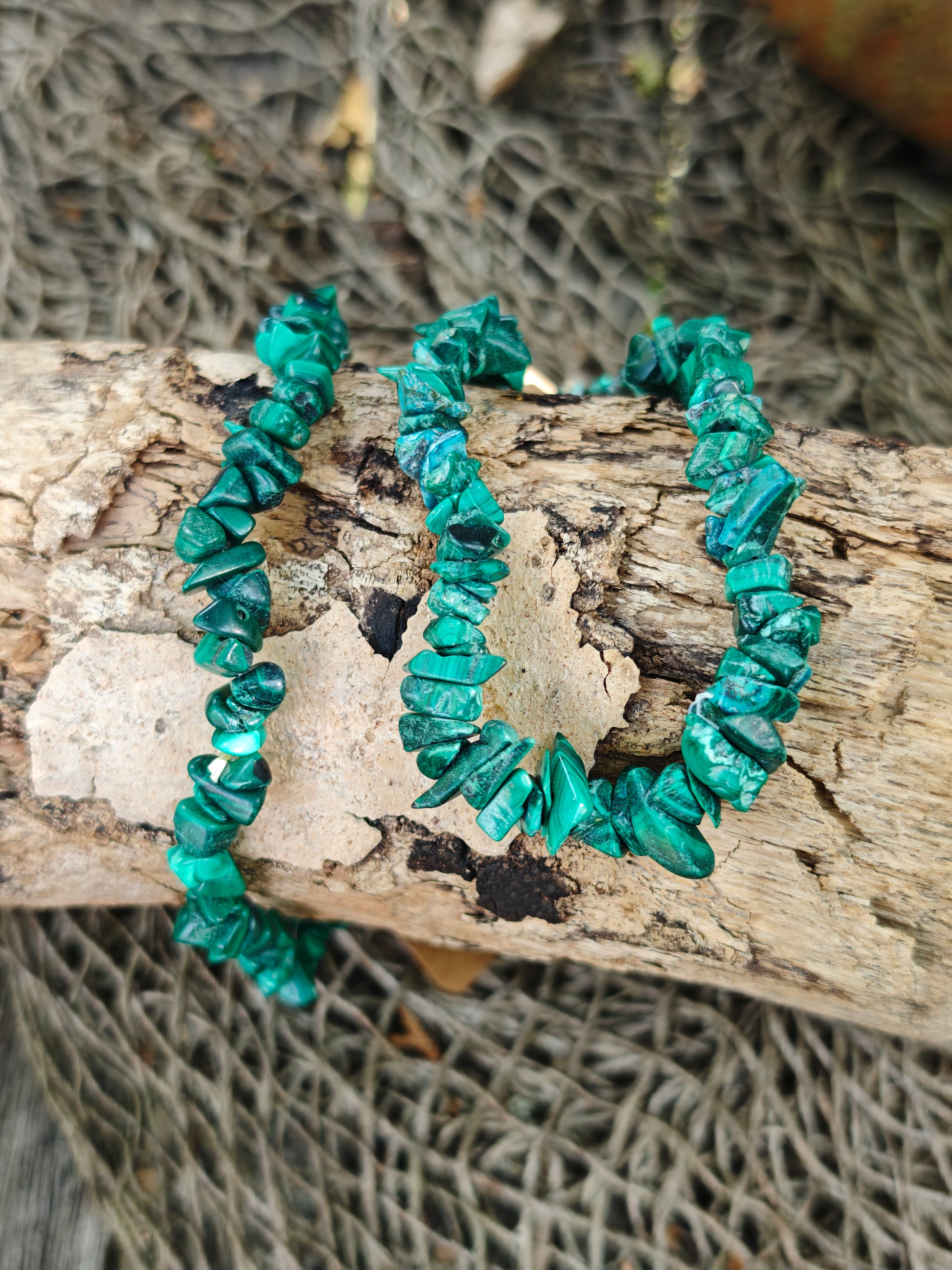 Malachit Splitter-Armband