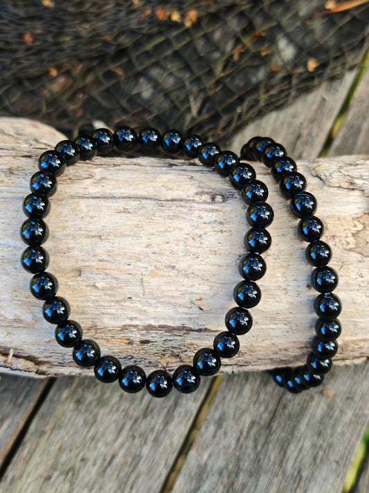Armband schwarzer Achat