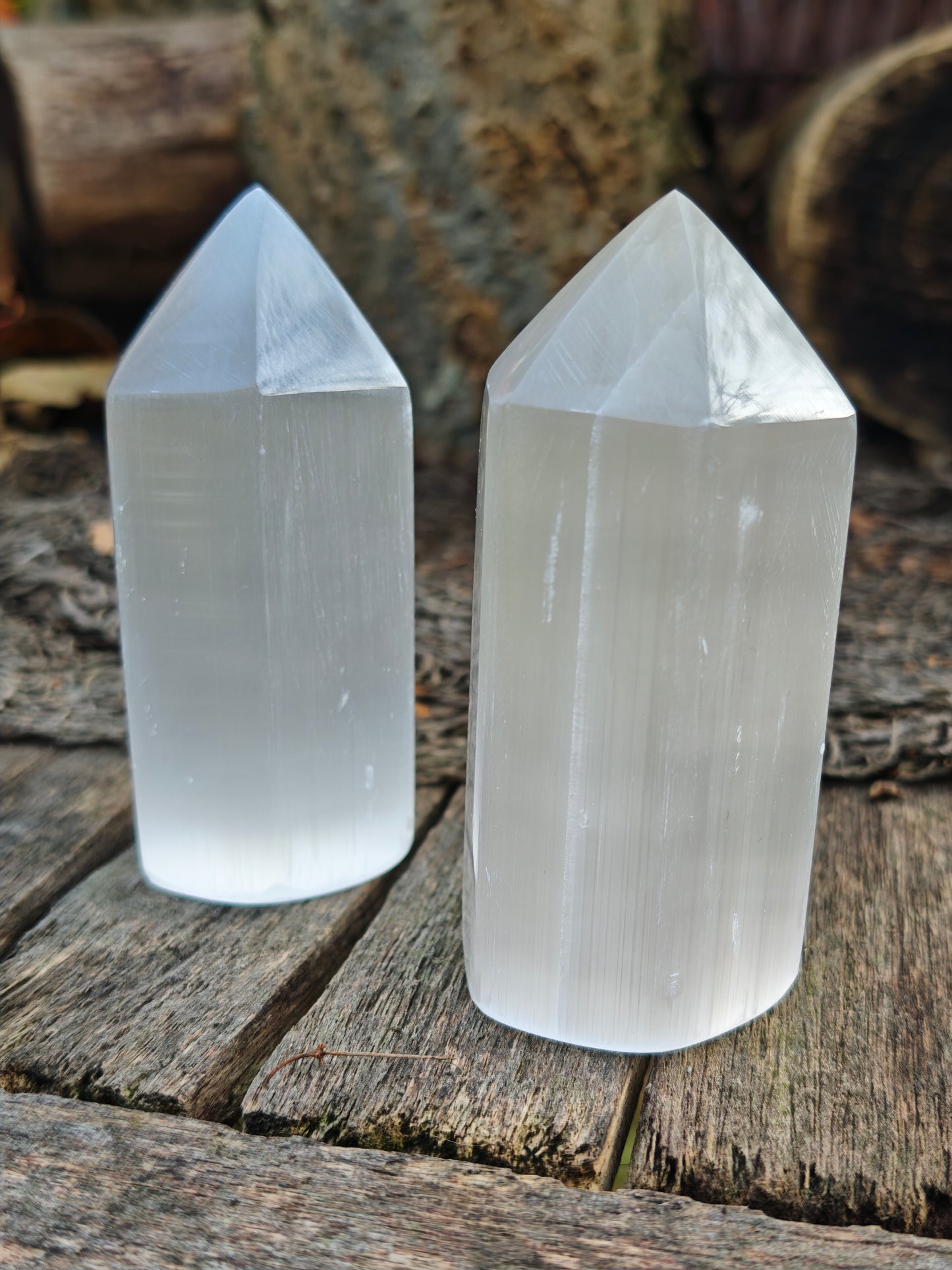 Selenit-Obelisk 10 cm