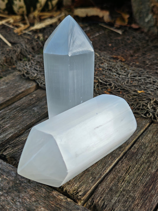 Selenit-Obelisk 10 cm