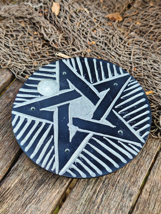 Räucherstäbchenhalter Pentagramm aus Speckstein
