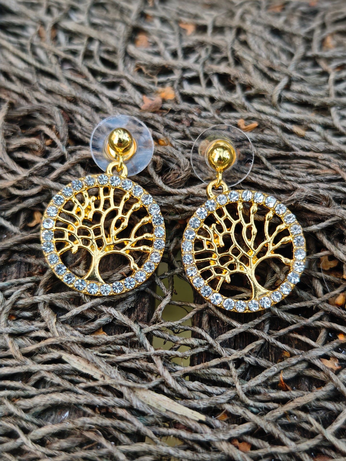 Ohrringe Lebensbaum goldfarben