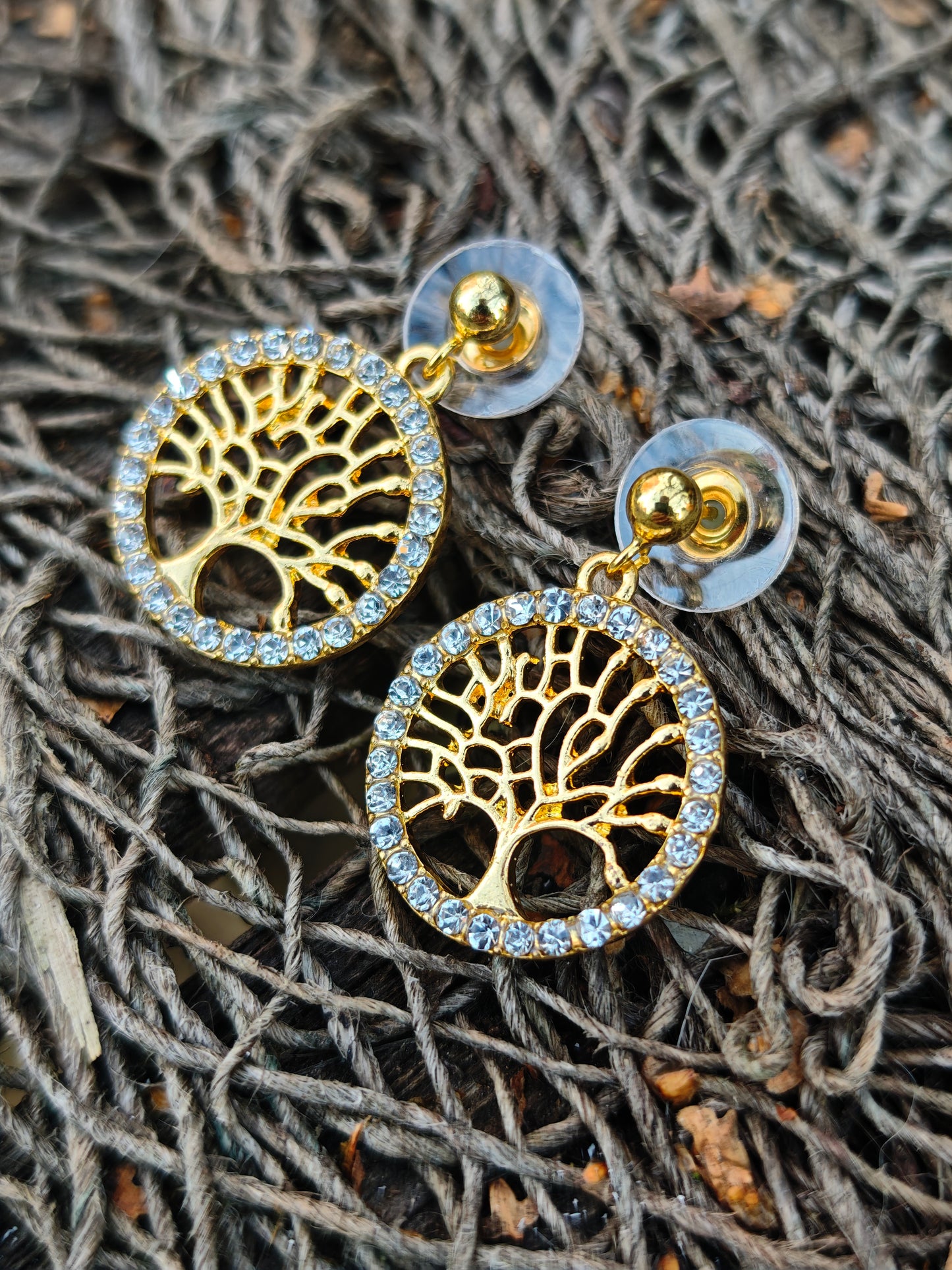 Ohrringe Lebensbaum goldfarben