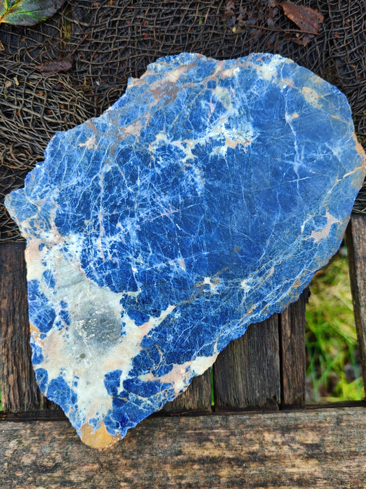 Sodalith Anschliff Platte 