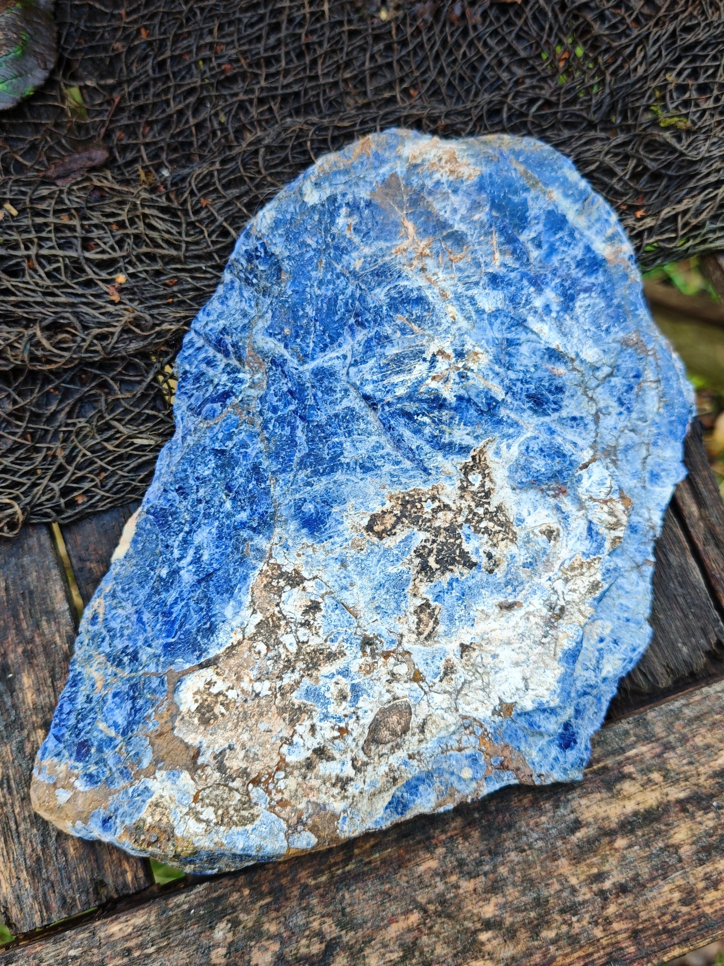 Sodalith Anschliff Platte 