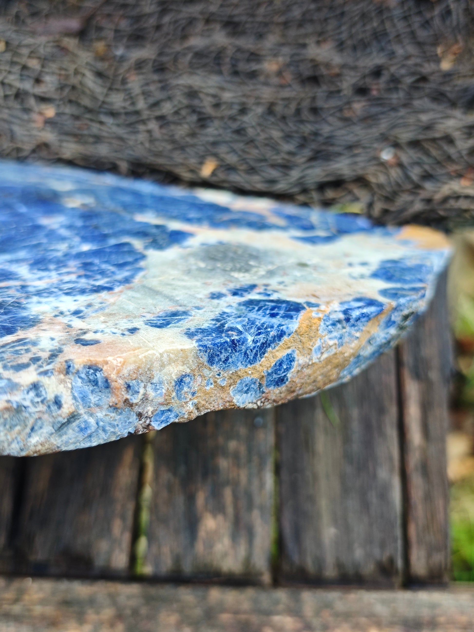 Sodalith Anschliff Platte 