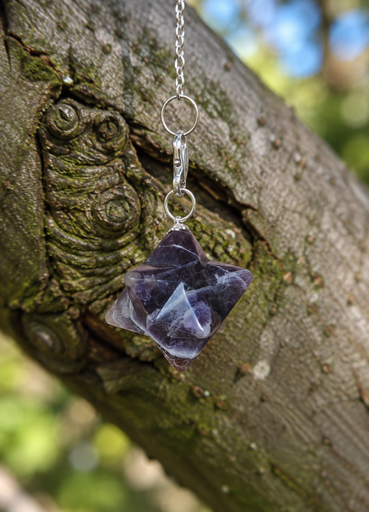 Amethyst Merkaba Pendel
