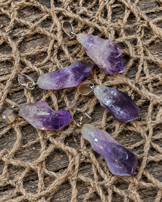 Amethyst Rohstein-Anhänger