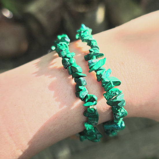 Malachit Splitter-Armband