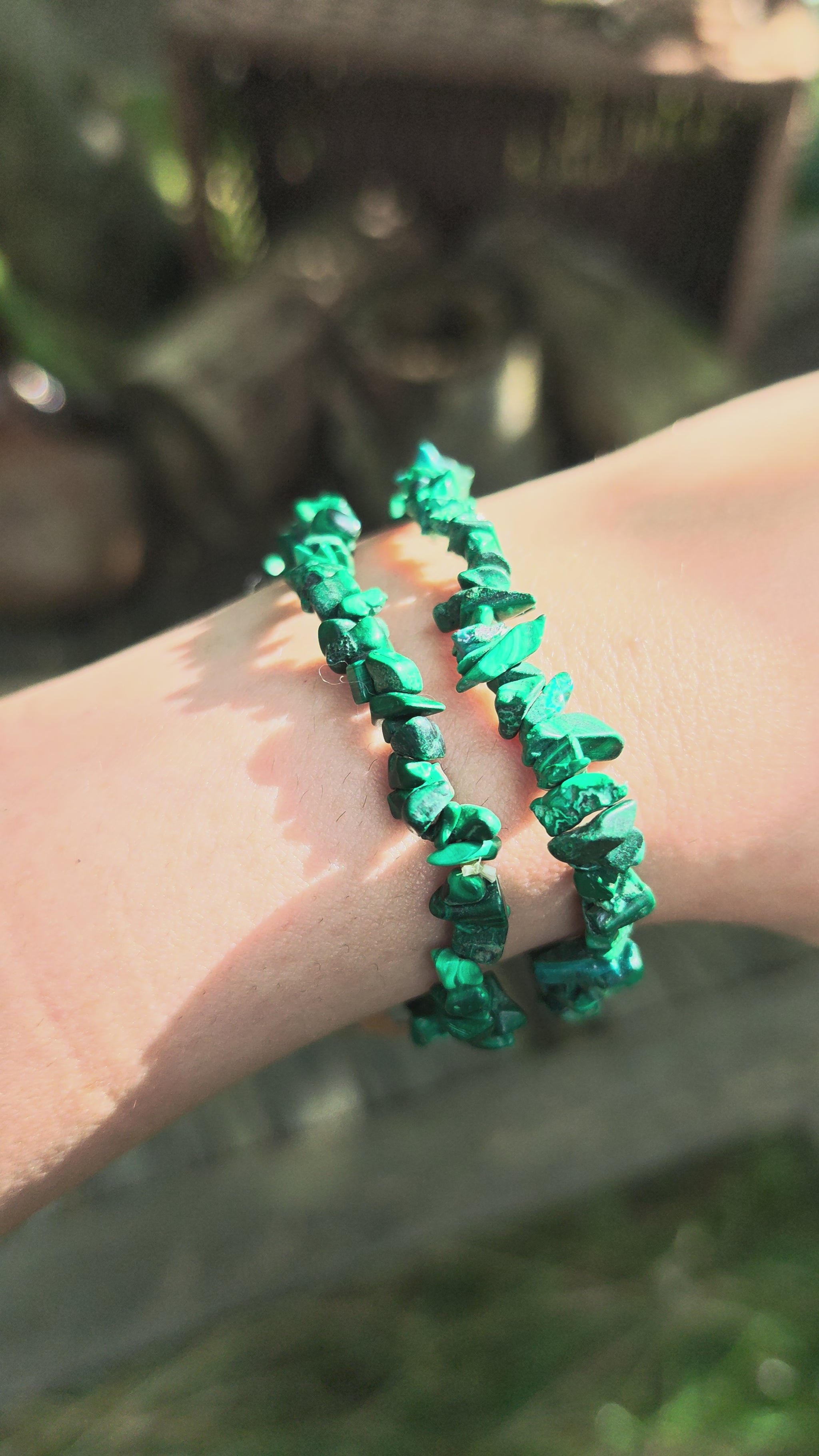 Malachit Splitter-Armband