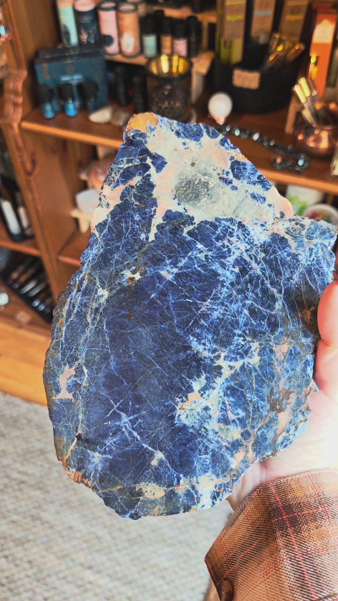 Sodalith Anschliff Platte 